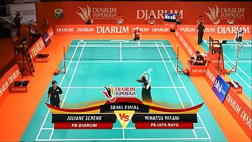 Juliane Schenk (PB DJARUM) VS Minatsu Mitani (PB JAYA RAYA) DJARUM SUPERLIGA 2013