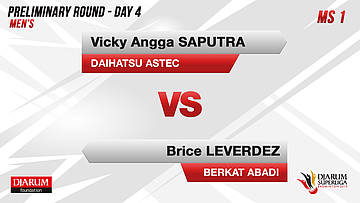 MS1 | VICKY ANGGA SAPUTRA (DAIHATSU ASTEC) VS BRICE LEVERDEZ (BERKAT ABADI BANJARMASIN)