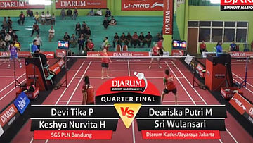 Devi Tika Permatasari/Keshya Nurvita Hanadia (PB. SGS PLN BANDUNG) VS Deariska Putri Medita/Sri Wulansari (PB. DJARUM KUDUS/PB. JAYA RAYA JAKARTA)