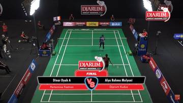 Dinar Dyah Ayustine (Pertamina Fastron) VS Alya Rahma Mulyani (Djarum Kudus)