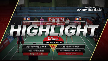 Leo Rollycarnando/Metya Inayah Cindiani (Djarum Kudus) VS Bryan Sydney Elohim/Dea Putri Wales (Tangkas Jakarta)