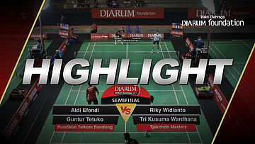 Riky Widianto/Tri Kusuma Wardhana (Tjakrindo Masters) VS Aldi Efendi/Guntur Tetuko (Pusdiklat Telkom Bandung)
