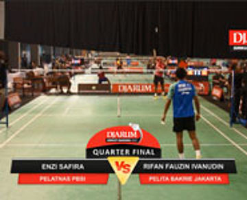  Enzi Safira (Pelatnas PBSI) VS Rifan Fauzin Ivanudin (Pelita Bakrie Jakarta)