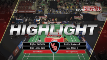 Asghar Herfanda/Rian Canna Varo (Djarum Kudus) VS Hafidz Dzakwan Putra/Jaya Alfian Hudha (Jaya Raya Jakarta