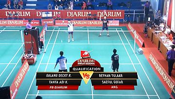 Galang Decky R/ Yahya Adi (PB DJARUM) VS Reyhan Tulaar/ Saeful Gofar (ARG) 