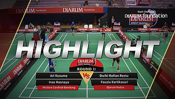 Dwiki Rafian Restu/Fauzia Kartikasari (Djarum Kudus) VS Ari Kusuma/Inas Hasnaya (Mutiara Cardinal Bandung)