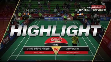 Diana Setiyo Ningsih (Exist Jakarta) VS Asty Dwi Widyaningrum (Jaya Raya Jakarta)