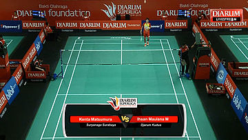 Ihsan Maulana M (Djarum Kudus) VS Kenta Matsumura (Suryanaga Surabaya)