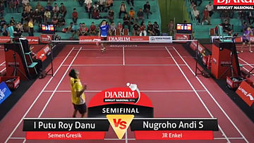 I Putu Roy Danu (PB. SEMEN GRESIK) VS Nugroho Andi Saputro (PB. JR ENKEI BEKASI)
