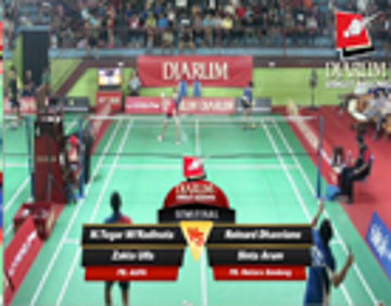 M.Tegar/Zakia Ulfa (PB.AUFA) VS Reinard Dhanriano/Sinta Arum (PB.MUTIARA BANDUNG)