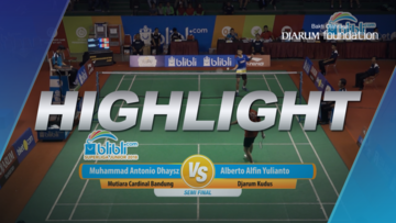 Alberto Alfin Yulianto (Djarum Kudus) VS Muhammad Antonio Dhaysz (Mutiara Cardinal Bandung)