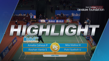 Amalia Cahaya Pratiwi/Rayhan Vania Salsabila (Mutiara Cardinal) VS Nita Violina Marwah/Putri Syaikah U (Exist)