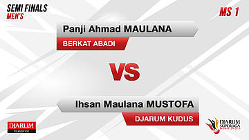 MS1 | PANJI AHMAD MAULANA (BERKAT ABADI BANJARMASIN) VS IHSAN MAULANA MUSTOFA (DJARUM KUDUS)