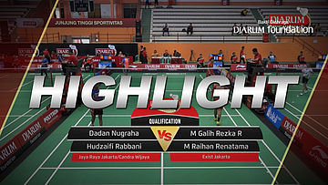 Dadan Nugraha/Hudzaifi Rabbani (Jaya Raya Jakarta/CWIBC) VS M Galih Rezka/M Raihan Renatama (Exist Jakarta)