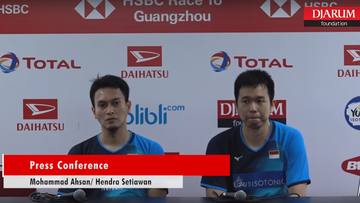 Press Conference - Mohammad Ahsan/Hendra Setiawan (Indonesia)