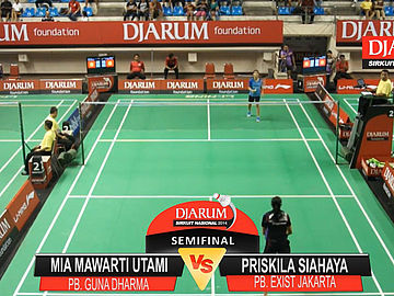 Mia Mawarti Utami (PB. GUNA DHARMA) VS Priskila Siahaya (PB. EXIST JAKARTA)