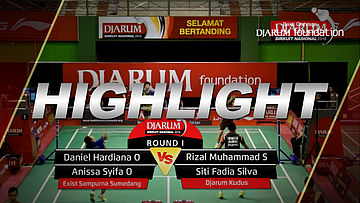 Daniel Hardiana/Anissa Syifa (Exist Sampurna Sumedang) VS Rizal M/ Siti Fadia S (Djarum Kudus)
