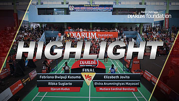 Febriana Dwipuji/Ribka Sugiarto (Djarum Kudus) VS Elizabeth J./Elvira A.M. (Mutiara Cardinal) 