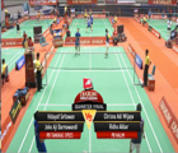 Hidayat Setiawan / Joko Aji D. (PB TANGKAS SPECS) VS Chrisna Adi Wijaya / Ridho Akbar (PB HALIM) 