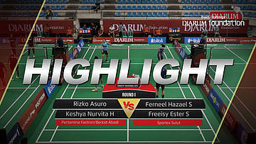 Rizko Asuro/Keshya Nurvita Hanadia (Pertamina Fastron/Berkat Abadi) VS Ferneel Hazael Sompie/Freeisy Ester Sompie (Sporlex Sulut)