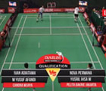 Ivan Adiatama/M Yusuf A (Chandra Wijaya) VS Nova Permana/Yusril Ihsa M (Pelita Bakrie Jakarta) 