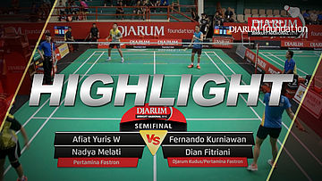 Afiat Yuris/Nadiya Melati (Pertamina Fastron) VS Fernando Kurniawan/Dian Fitriani (Djarum Kudus/Pertamina Fastron)