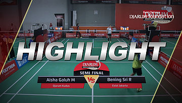 Aisha Galuh M (Djarum Kudus) VS Bening Sri R (Exist Jakarta)