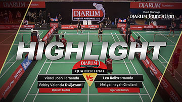 Leo Rollycarnando/Metya Inayah Cindiani (Djarum Kudus) VS Viorel Joan Fernando/Febby Valencia Dwijayanti (Djarum Kudus)