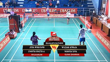 Jeka Wiratama/ Chintia Rhizta A. (PB DJARUM) VS Wildan Atmaja/ Nuansa Giva (GUNA DHARMA) 