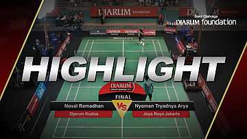 Nyoman Tryadnya Arya Kurniawan (Jaya Raya Jakarta) VS Noval Ramadhan (Djarum Kudus)