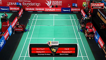 Vita Marissa/Rosyita Eka P S (Djarum Kudus) VS Devi Tika P/Keshya N H (Suryanaga Surabaya) 