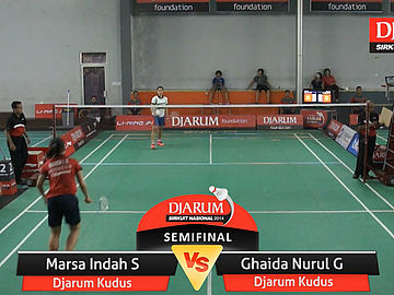Marsa Indah Salsabila (PB. Djarum Kudus) VS Ghaida Nurul Ghaniyu (PB. Djarum Kudus)
