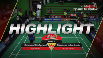 Muhammad Aldo Apriyandi (Djarum Kudus) VS Muhammad Farhan Ananto (Tangkas Intiland)