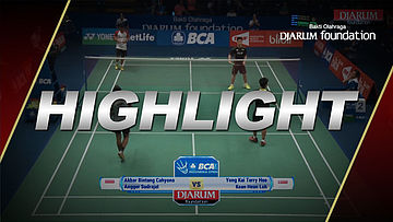 Akbar Bintang Cahyono/Angger Sudrajat (INA) VS Yong Kai Terry Hee/Kean Hean Loh (SIN)