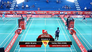 Andri Wijaya (PB DJARUM) VS Faisal Prio Utomo (JAYA RAYA JAKARTA)