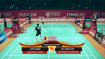 Liew Daren (MALAYSIA TIGERS) VS Lee Chong Wei (PB Musica Champion) DJARUM SUPERLIGA 2013