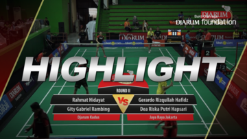 Rahmat Hidayat/Gity Gabriel Rambing (Djarum Kudus) VS Gerardo Rizqullah Hafidz/Dea Riska Putri (Jaya Raya Jakarta)