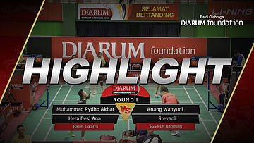 Muhammad Rydho Akbar/Hera Desi Ana (Halim Jakarta) VS Anang Wahyudi/Stevani (SGS PLN Bandung)