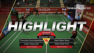 Pramudya Kusumawardana/Indah Cahya Sari (Djarum Kudus) VS Dwiki Rafian Restu/Aldira Rizki Putri (Djarum Kudus)