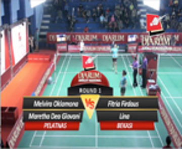 Melvira Oklahoma/Maretha Dea Geovani (PELATNAS) VS Fitria/Lina (BEKASI)