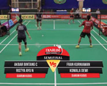 Akbar B/Ristya A (Djarum Kudus) VS Fran K/Komala D (Djarum Kudus)