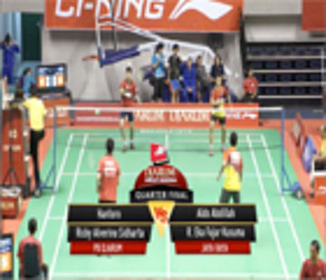 Hantoro / Ricky Alverino S. (PB DJARUM) VS Aldo Abdillah / R Eka Fajar K.(JAYA RAYA) 