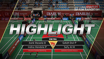 Zank Oscario Dewangga/Indira Hendzie Pramestya (Mutiara Cardinal Bandung) VS Galuh Dwi Putra/Sofy Al Mushira Asharunnisa (Daihatsu Candra Wijaya)