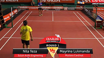 Nila Teza (SULUH ARDHI ENGINEERING) VS Mayrina Lukmanda (MUTIARA CARDINAL BANDUNG)