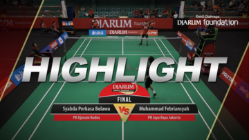 Syabda Perkasa Belawa (Djarum Kudus) VS Muhammad Febriansyah (Jaya Raya Jakarta)
