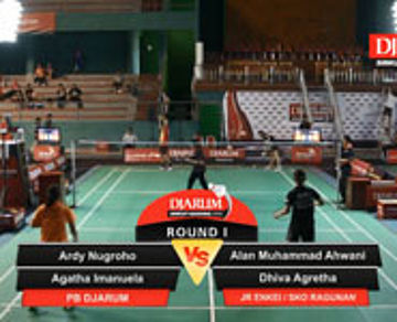 Ardy N/Agatha I (Djarum Kudus) VS Alan M/Dhiva Agretha (JR Enkei SKO Ragunan)