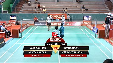Jeka Wiratama/ Chintia Rhizta A. (PB DJARUM) VS Achmad Fasich/Sheren Regina N (CITRARAYA UNESA)