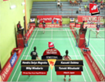 Hendra Setyo/Wifqi W (PB. JAYA RAYA SURYA NAGA/PB.DJARUM) VS Kazuaki Oshima/Mitsuhashi (HITACHI) 