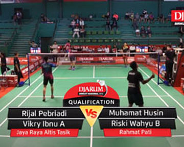 Rijal Pebriadi/Vikry Ibnu (Jaya Raya Altis Tasik) VS Muhamat Husin/Riski Wahyu (Rahmat Pati)