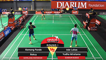 Ade Lukas/Yudha Wiratama (Djarum Kudus) VS Komang Pande/Reksy (Gemilang Mataram)